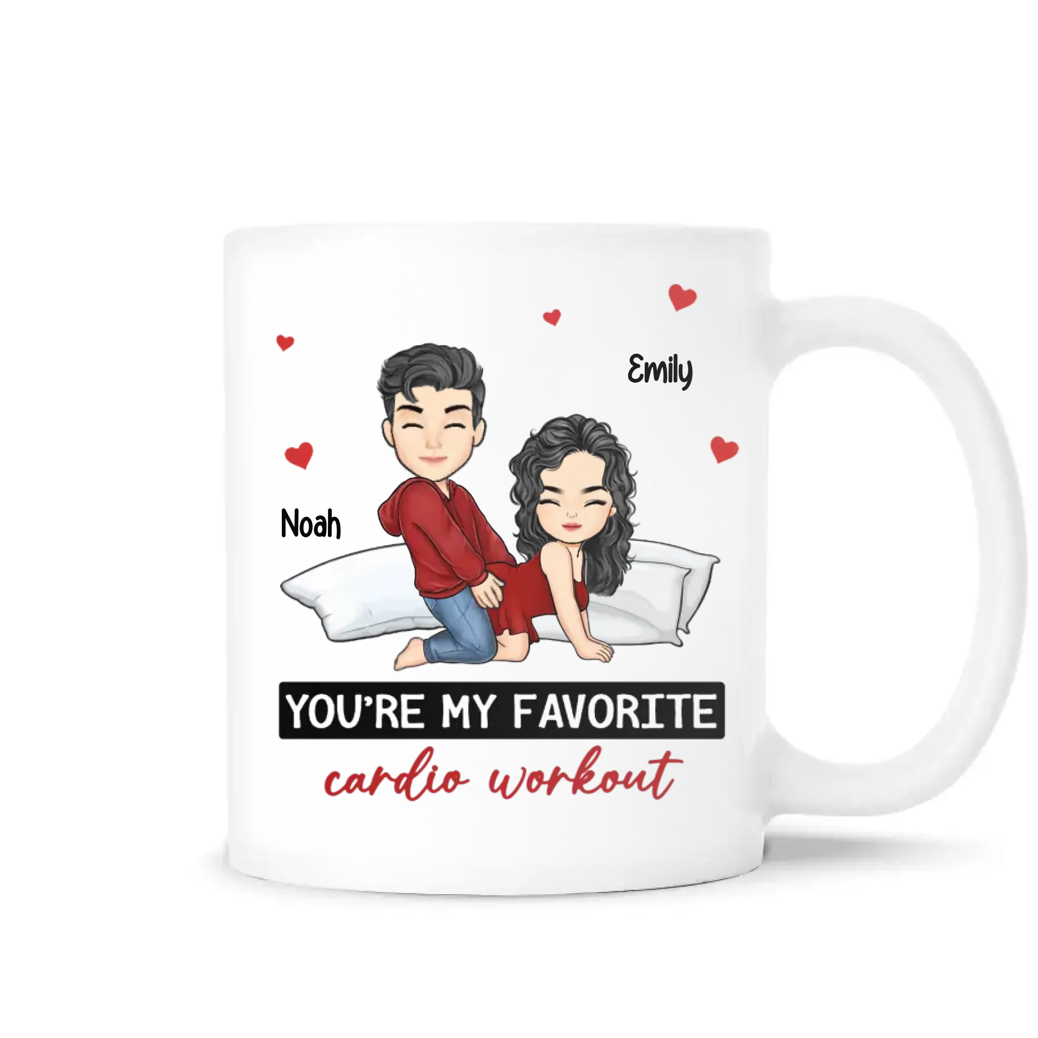 You're My Favorite Cardio Workout - Personalized Mug, Funny Couple Gift, Romantic Gift for Him and Her - M498YV