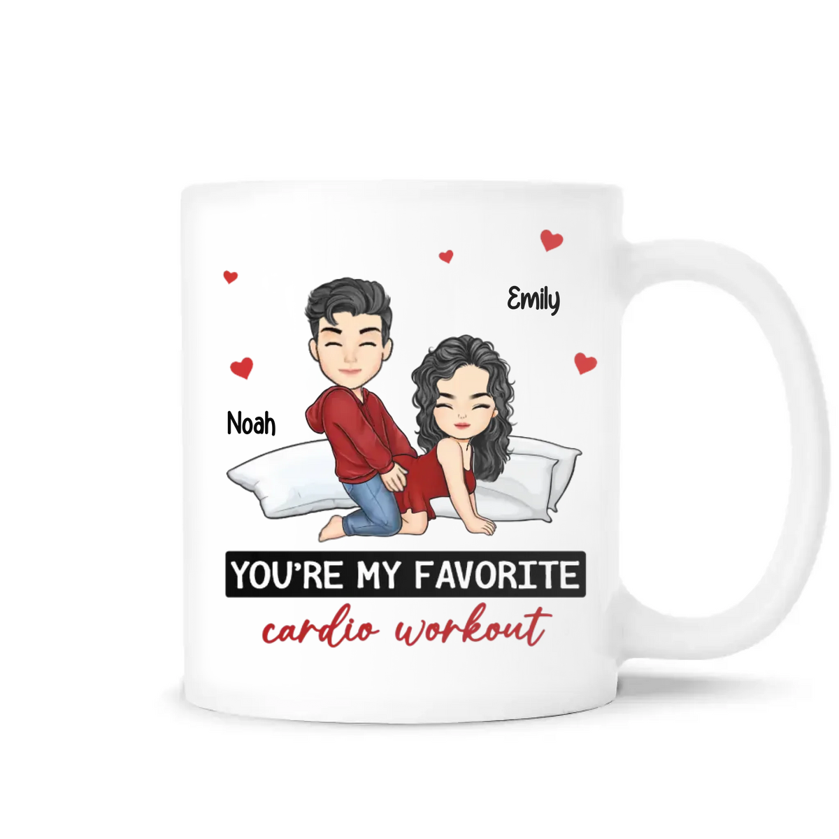 You&#39;re My Favorite Cardio Workout - Personalized Mug, Funny Couple Gift, Romantic Gift for Him and Her - M498YV