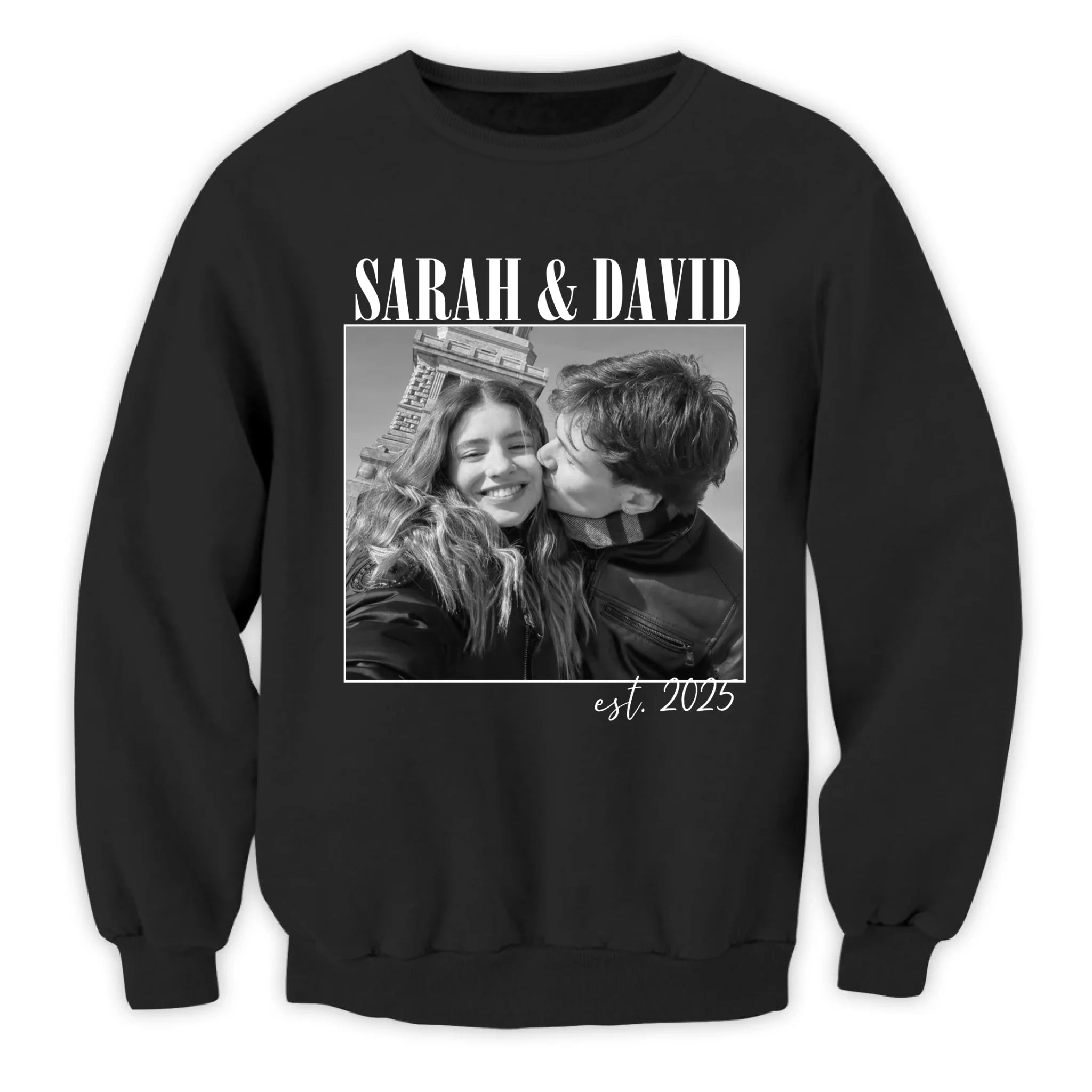 Vintage Couple Picture T- Personalized T-Shirt, Custom Photo Engagement Shirt, Wedding Anniversary Gift, Couple Gift