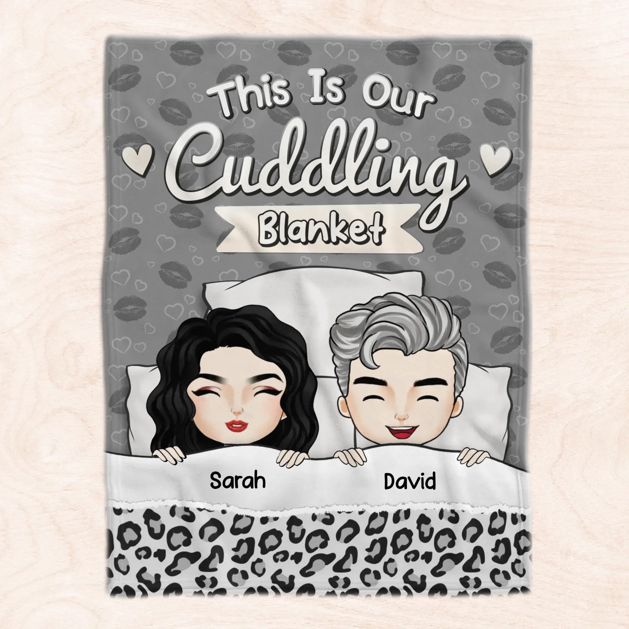 Our Cozy Cuddle Zone - Personalized Blanket, Gift For Couples, Funny & Romantic Gift For Partners