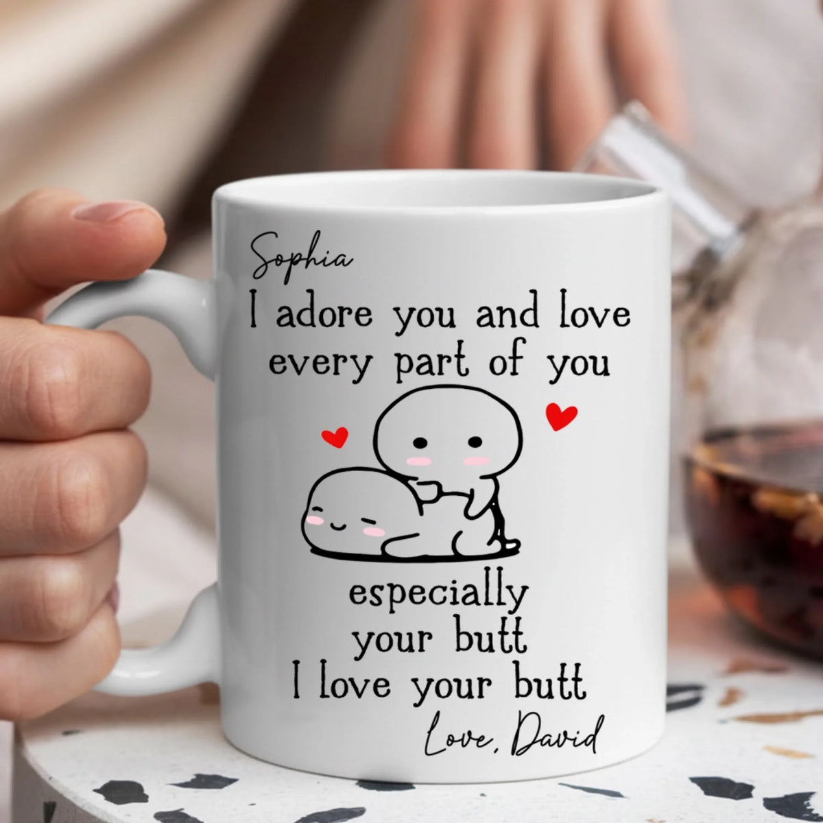 I Love Every Part Of You - Personalized Mug, Gift For Couples, Romantic Keepsake Gift