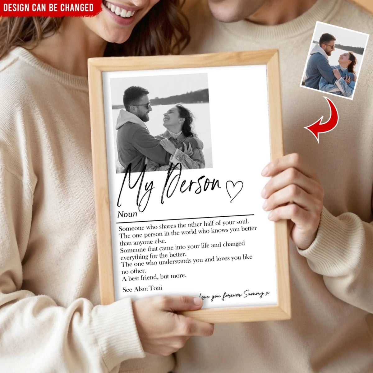 Two Souls, One Story - Personalized Poster, Gift For Couple, Custom Photo Gift