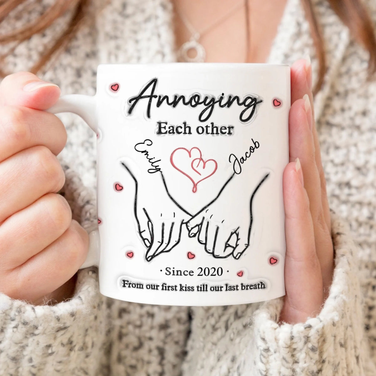 Forever Annoying Each Other - Personalized Mug, Gift For Couple, Anniversary Keepsake Mug, Gift For Lover