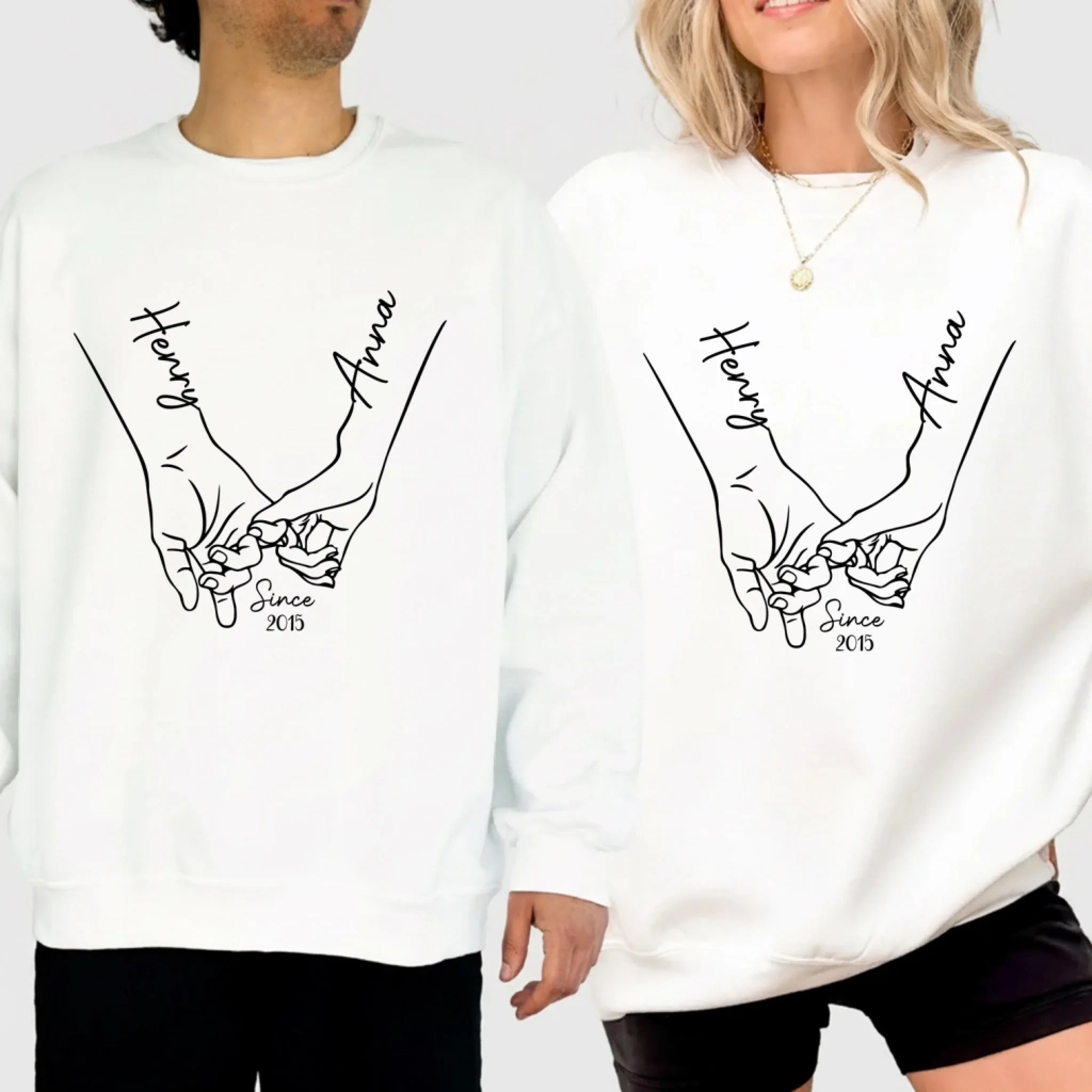 The Promise We Made To Each Other, Sealed Forever In Love - Personalized Sweatshirt, Matching Shirt For Lover, Couple Gift